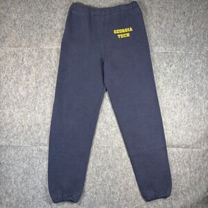 Vintage Russell Athletic Sweatpants Mens Large Georgia Tech Jackets Blue USA 90s